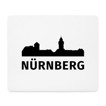 Nuremberg - Tapis de souris (format paysage) - blanc - Devant