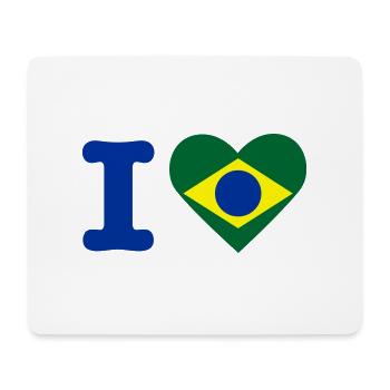 I love Brasilien - Mousepad (Querformat) - Weiß - Vorne