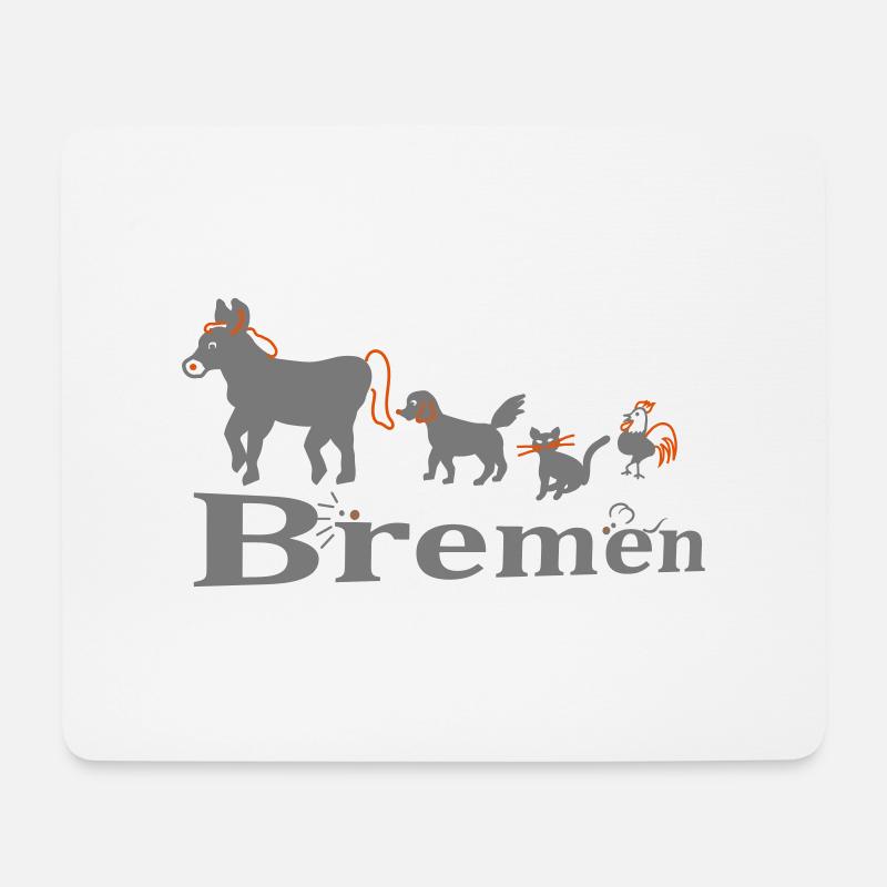 Bremen - Mousepad (Querformat) - Weiß