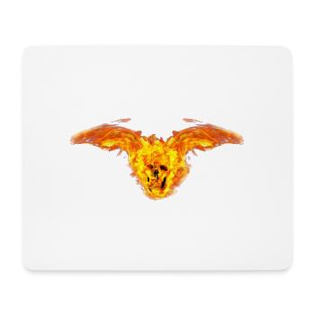 Fire skull - Tapis de souris (format paysage) - blanc - Devant