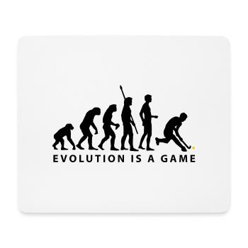 evolution_herren_hockey_b_2c - Mousepad (Querformat) - Weiß - Vorne