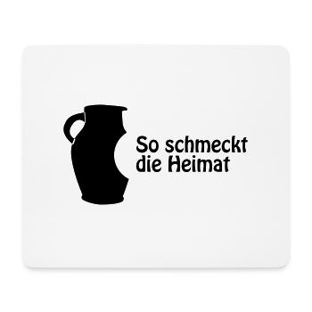 So schmeckt Heimat Bembel - Mousepad (Querformat) - Weiß - Vorne
