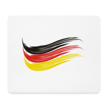 NATIONAL FLAG OF GERMANY - Mouse Pad (horizontal) - white - Front
