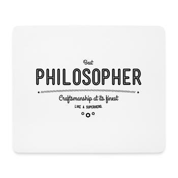 Bester Philosoph - Handwerkskunst vom Feinsten - Mousepad (Querformat) - Weiß - Vorne