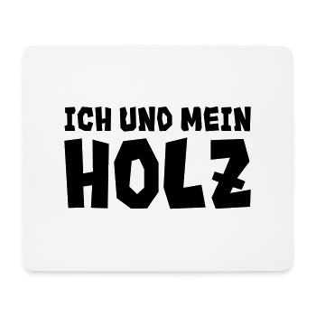 ich und mein - Mousepad (Querformat) - Weiß - Vorne