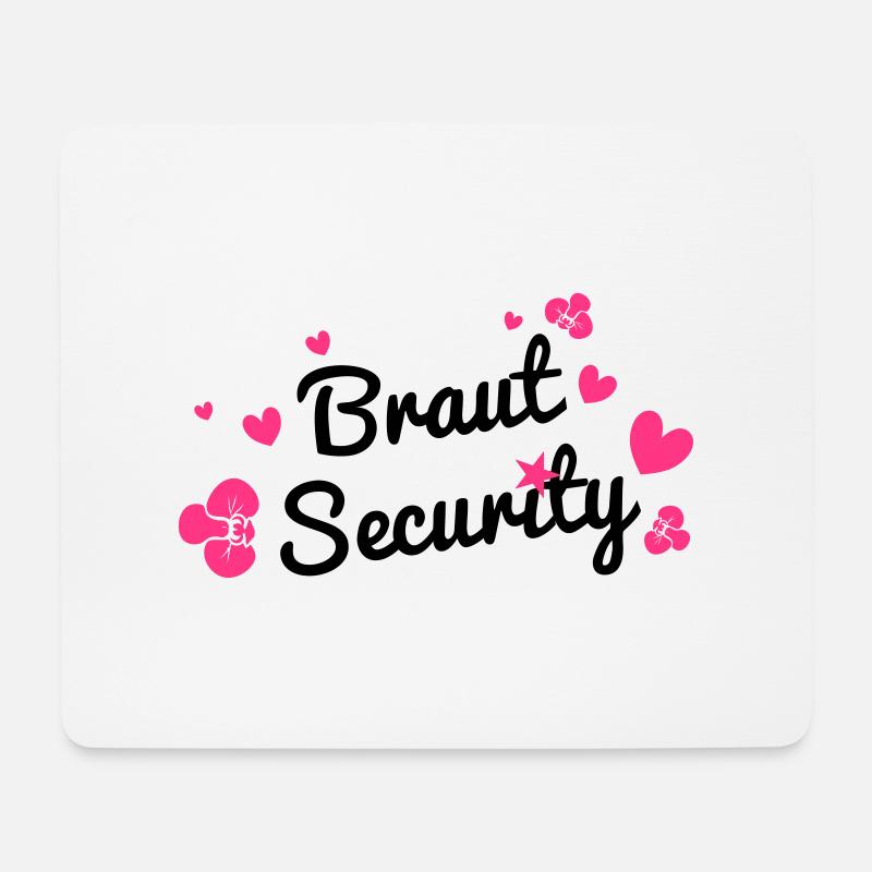 Braut Security - Mousepad (Querformat) - Weiß