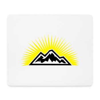 Mountainsun - Mousepad (Querformat) - Weiß - Vorne