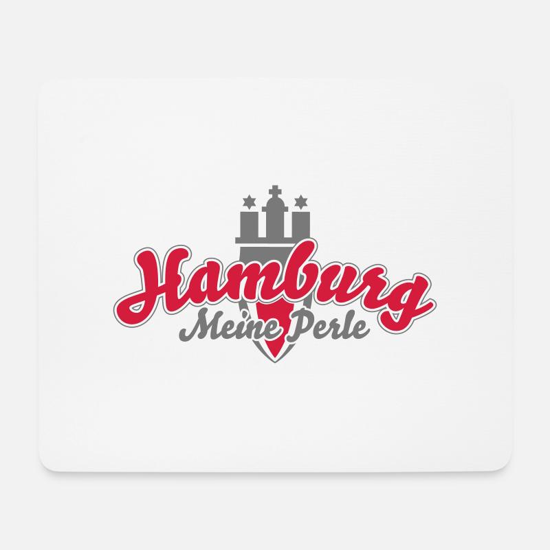 Hamburg Meine Perle - Mousepad (Querformat) - Weiß