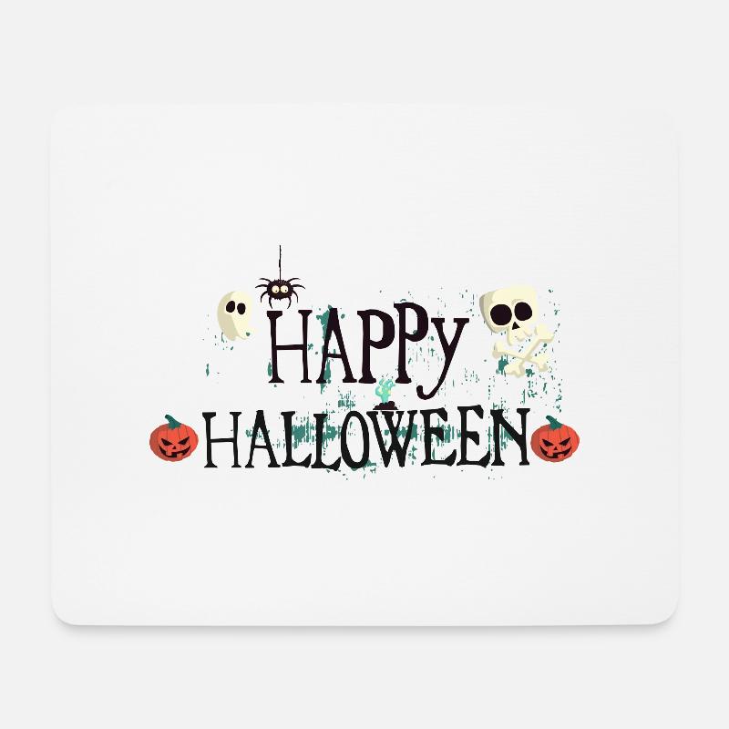 Happy Halloween - Mousepad (Querformat) - Weiß