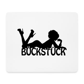 Bückstück-Logo - Mousepad (Querformat) - Weiß - Vorne