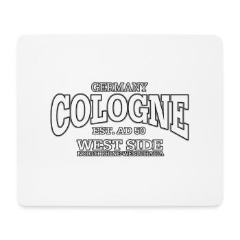 Cologne white - Mouse Pad (horizontal) - white - Front