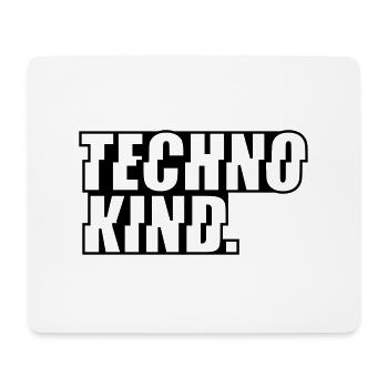 Technokind Rave Festivals Techno Party Afterhours - Mousepad (Querformat) - Weiß - Vorne