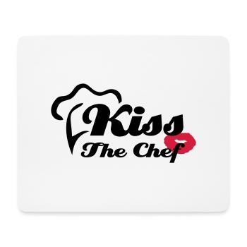 Kiss The Chef - Mousepad (Querformat) - Weiß - Vorne