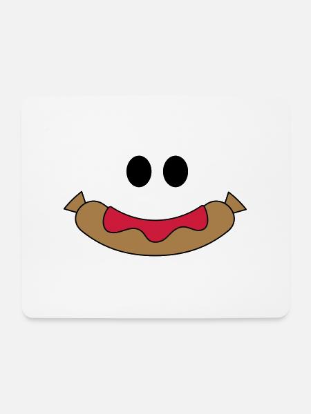 Happy Sausage - Mouse Pad (horizontal) - white