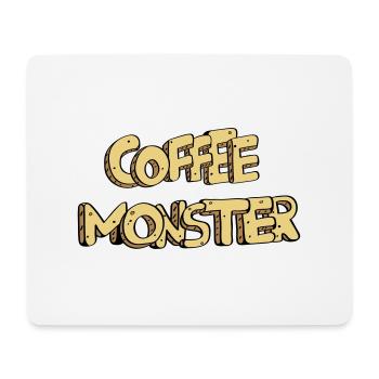 textcoffee_monster - Mouse Pad (horizontal) - white - Front