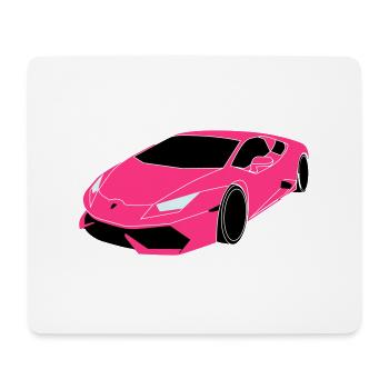 Voiture de sport Lambo - Tapis de souris (format paysage) - blanc - Devant