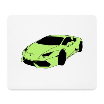 Voiture de sport Lambo - Tapis de souris (format paysage) - blanc - Devant