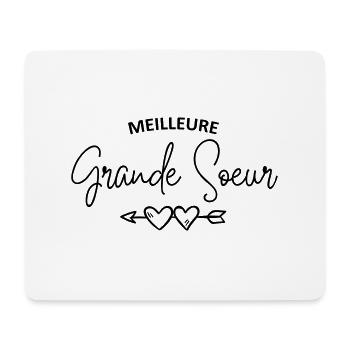 Meilleure grande sœur - Tapis de souris (format paysage) - blanc - Devant