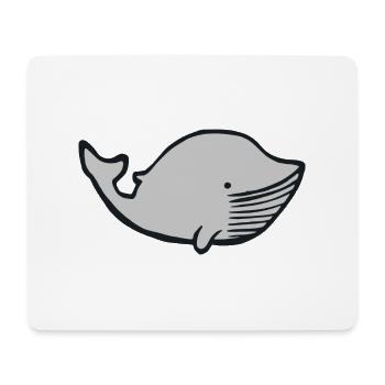 Idée cadeau pour bébé enfant baleine - Tapis de souris (format paysage) - blanc - Devant