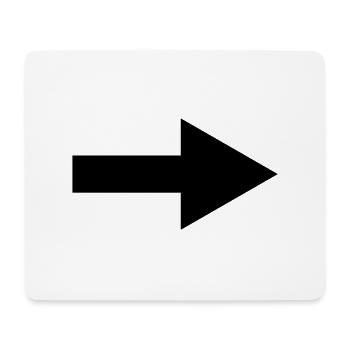 arrow - Mouse Pad (horizontal) - white - Front