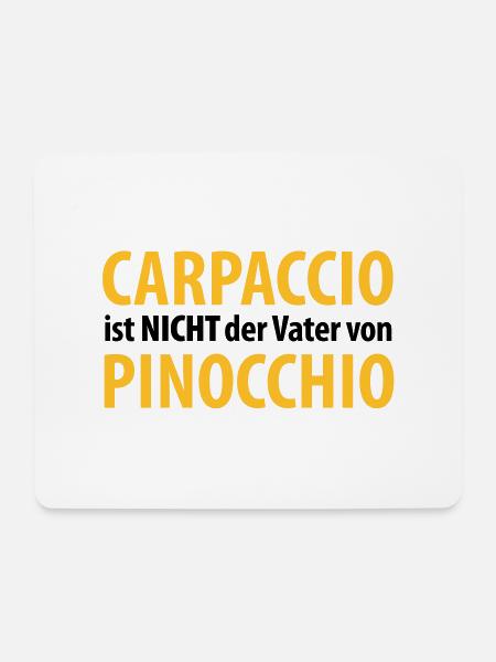 carpaccio ist nicht der vater von pinocchio - Mousepad (Querformat) - Weiß