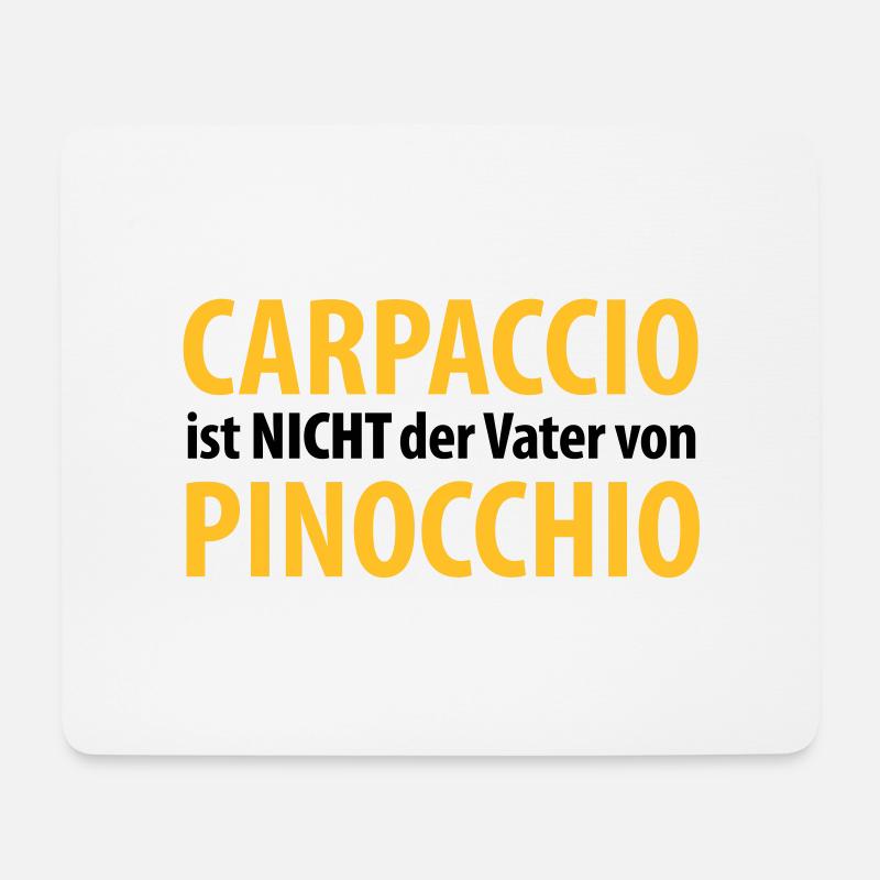 carpaccio ist nicht der vater von pinocchio - Mousepad (Querformat) - Weiß