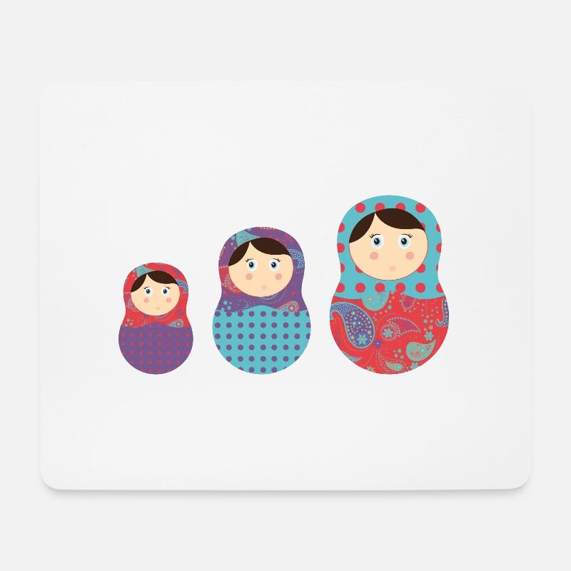 matriochkas - Mouse Pad (horizontal) - white