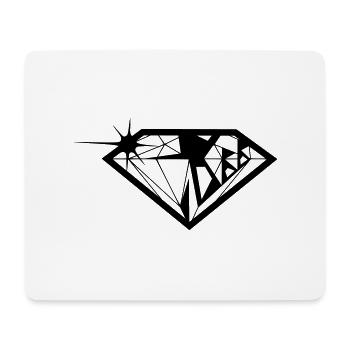 diamonds are forever - Tapis de souris (format paysage) - blanc - Devant