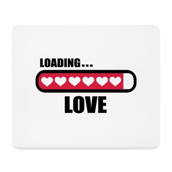 Amour loading - Tapis de souris (format paysage) - blanc - Devant