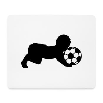 Soccer Ball Baby - Mouse Pad (horizontal) - white - Front