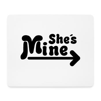 shes_mine_de1 - Tapis de souris (format paysage) - blanc - Devant