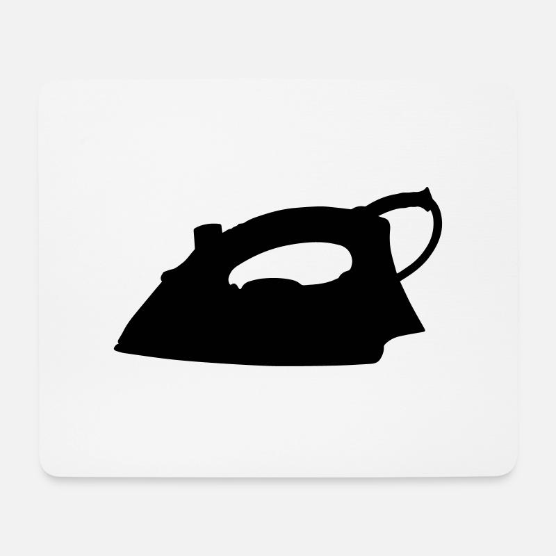 Bügeleisen - Mousepad (Querformat) - Weiß
