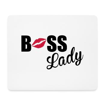 Boss Lady - Mousepad (Querformat) - Weiß - Vorne