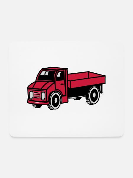 Auto Spielzeug Laster Kipper Truck Lastwagen Fahrz - Mousepad (Querformat) - Weiß