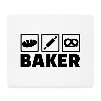 Bäcker - Mousepad (Querformat) - Weiß - Vorne