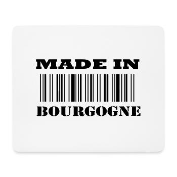 Made in BOURGOGNE - Tapis de souris (format paysage) - blanc - Devant