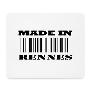 Made in RENNES - Tapis de souris (format paysage) - blanc - Devant