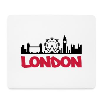 london_skyline - Mousepad (Querformat) - Weiß - Vorne