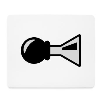 Horn - Mouse Pad (horizontal) - white - Front