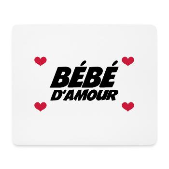 Bébé d'Amour - Tapis de souris (format paysage) - blanc - Devant