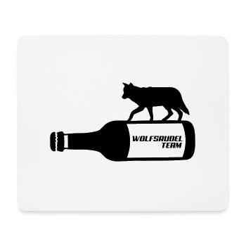 wolfsrudel_team - Mousepad (Querformat) - Weiß - Vorne