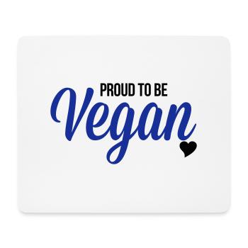Vegan - Tapis de souris (format paysage) - blanc - Devant
