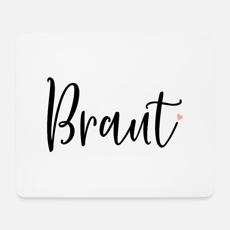 Braut - Mousepad (Querformat) - Weiß