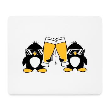 pingouin toast équipe amis lunettes de soleil fête - Tapis de souris (format paysage) - blanc - Devant