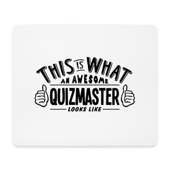 awesome quizmaster looks like pro design - Mouse Pad (horizontal) - white - Front