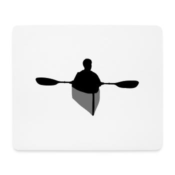 kajaking, paddling - Tapis de souris (format paysage) - blanc - Devant