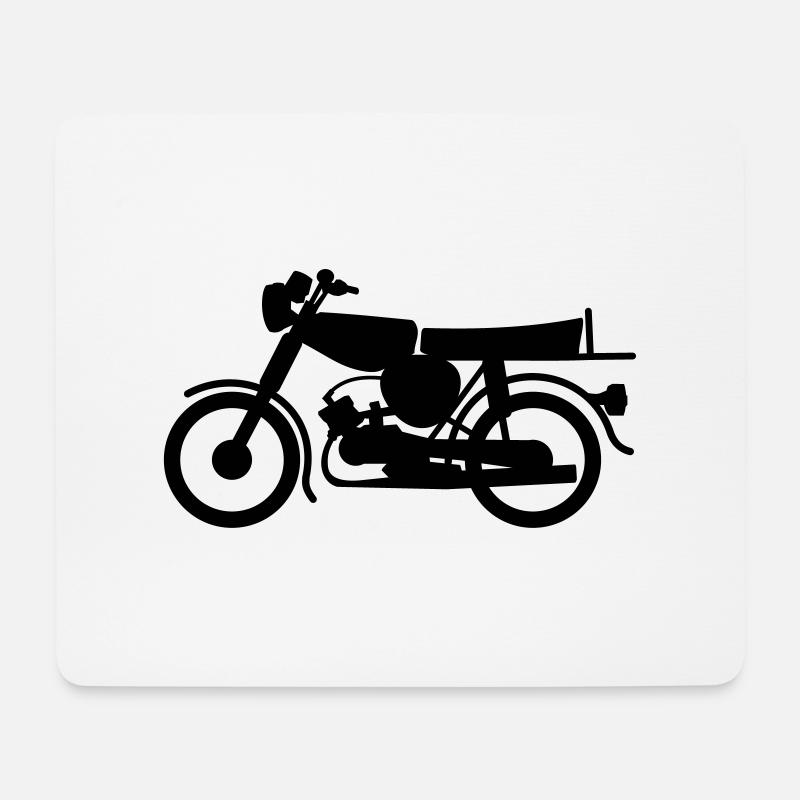 Simson ohne Fahrer - Mousepad (Querformat) - Weiß
