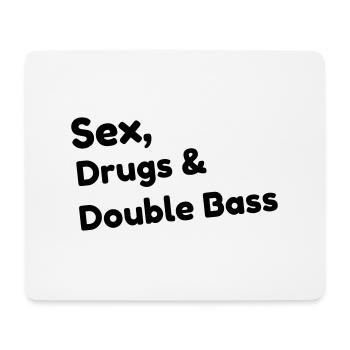 Double Bass - Contrebasse - Music - Kontrabass - Mouse Pad (horizontal) - white - Front