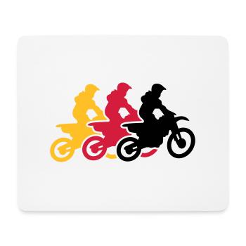 motocross - Mousepad (Querformat) - Weiß - Vorne