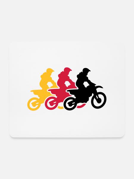 motocross - Mouse Pad (horizontal) - white